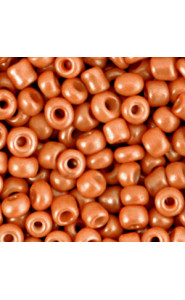 Seed beads 6/0 (4mm) Orange brown